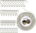 YINGFENG 197 Inch DIY Silver Hanging Basket Chains, Adjustable Length, by YINGFENG
