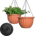 YIKUSH Hanging Planter for Indoor and Outdoor Plants 2 Pack 12 inch Flower Pot by YIKUSH