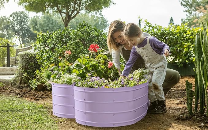 Plant & Plot Galvanized Raised Garden Beds Outdoor // Planter Raised Beds - Image 2