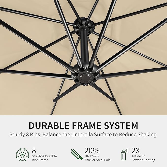 OLILAWN 10ft Patio Umbrella - Image 5