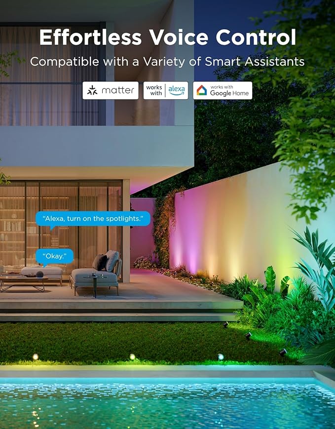Govee Outdoor Spot Lights 2, IP67 Waterproof Spotlights, Landscape Lights Work - Image 6