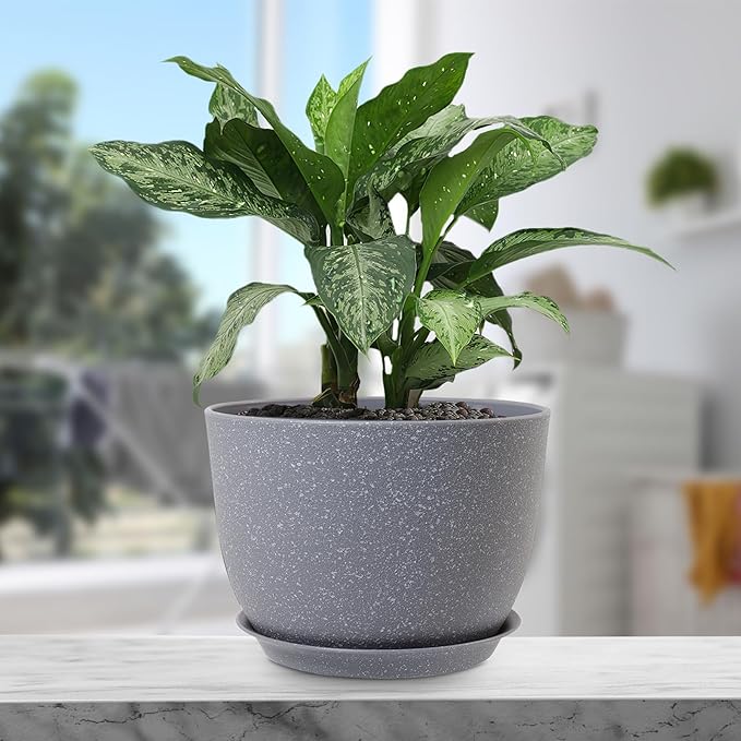 Plant Pots 12 inch, Plastic Planters - Image 5