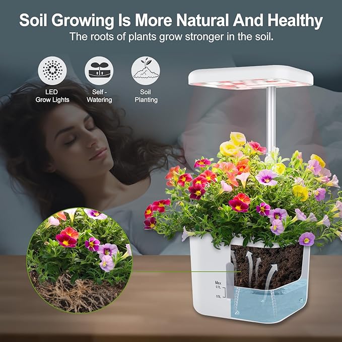 Indoor Garden Planter Growing Systems Soil plant pot indoor Small Smart Soil - Image 4