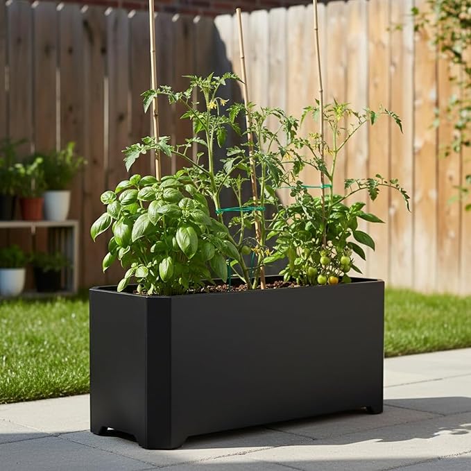 Steel Planter Box-32"x15"x15"-Rectangular Planters - Image 5