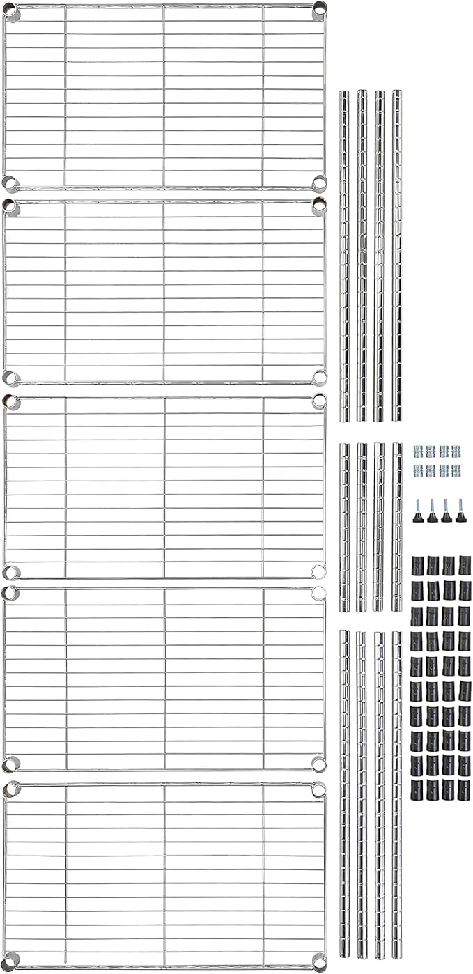 Amazon Basics 5-Shelf Adjustable Storage Shelving Unit - Image 9