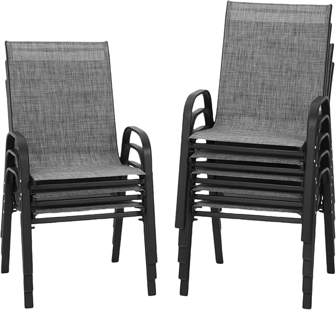 PIZZELLO Patio Chairs Set of 8 by PIZZELLO