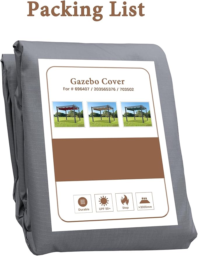 SCOCANOPY Gray Ripstop Replacement Cover Fit - Image 4