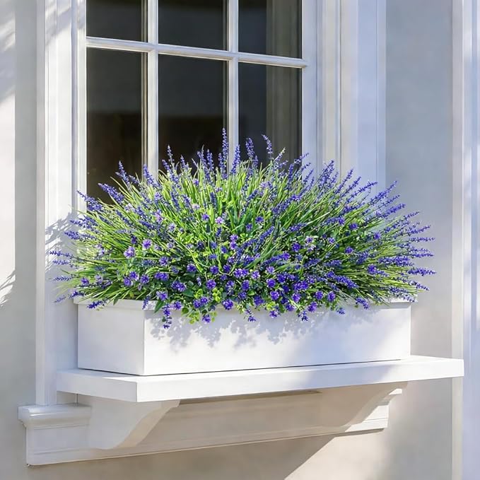 HyeFlora 20 Bundles Artificial Fake Outdoor Plants Flowers - Image 8