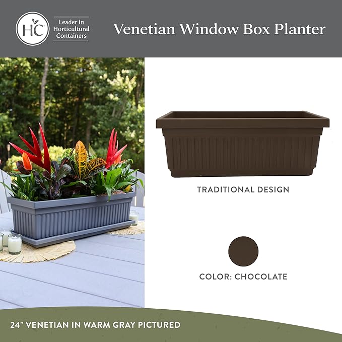 The HC Companies 30 Inch Venetian Window Planter Box - Image 2