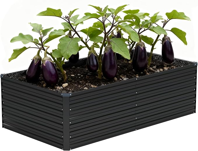 Vengarus 6x3x2FT Galvanized Raised Garden Bed Kit, Deep Root Planter Box by Vengarus