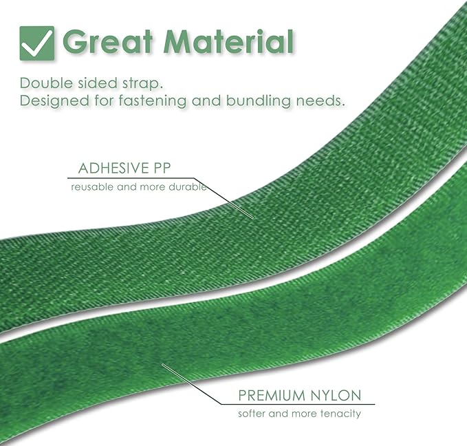 Garden Tie Green Tape, Plant Supports, Gentle On Plants - Image 2