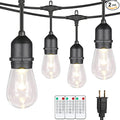 Mlambert 96Ft 3-Color in 1 48Ft LED Dimmable Outdoor String Lights by Mlambert