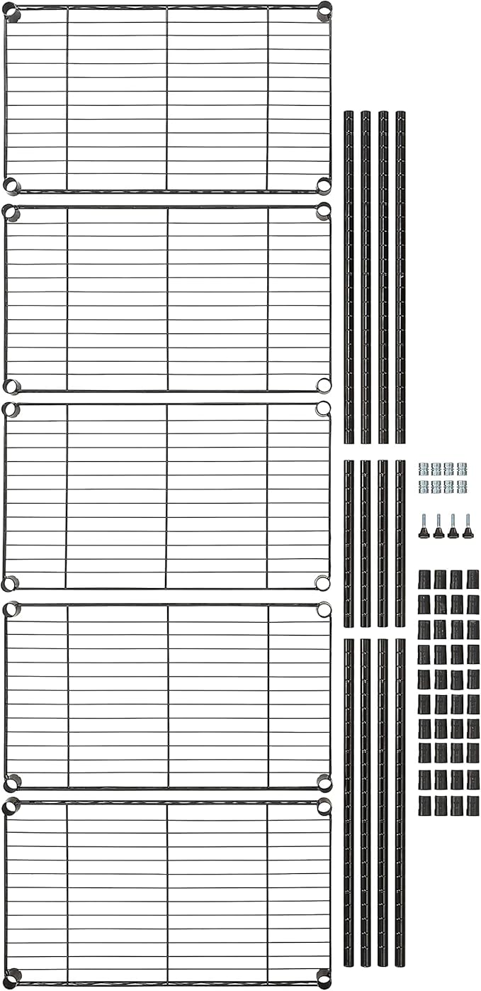 Amazon Basics 5-Shelf Multipurpose Adjustable Steel Garage Shelving Unit - Image 7