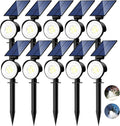 nipify 10 Pack Solar Spot Lights Outdoor Waterproof by Nipify