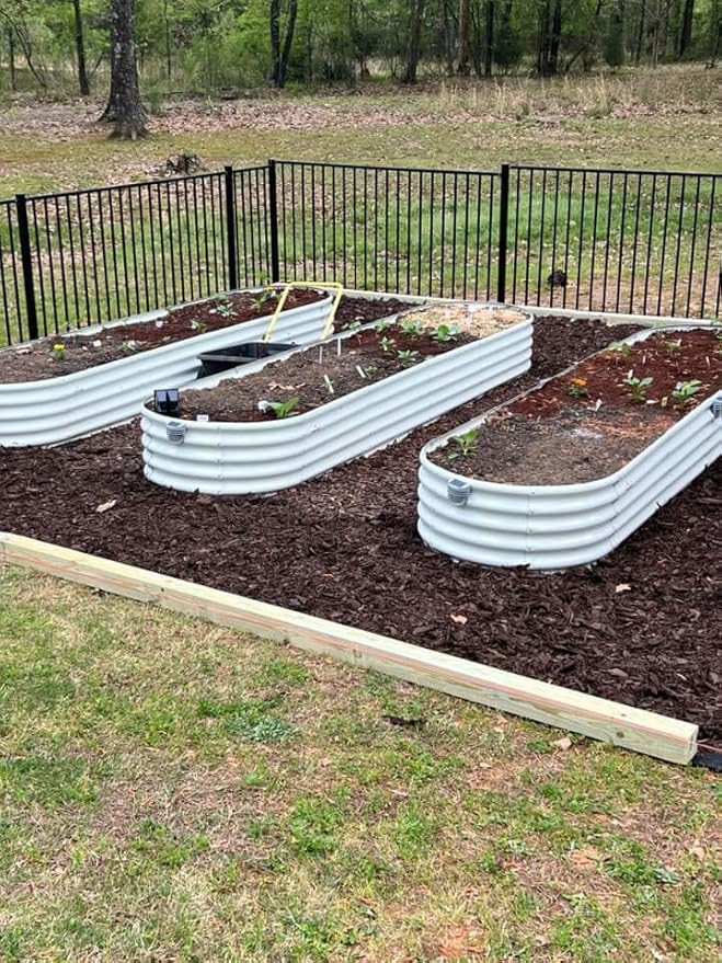 A ANLEOLIFE 3-Pack 12X3X1.5ft & 81x81x18 in Deep Root Galvanized Raised Garden - Image 7