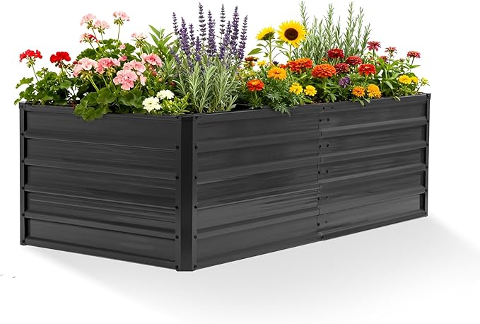 DUMOS Raised Garden Bed Outdoor, Large Metal Garden Bed by DumosLifestyle