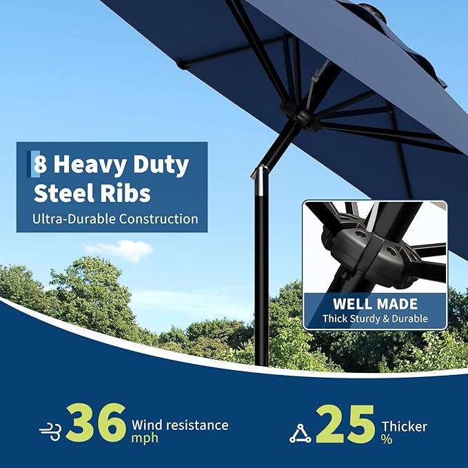 Garvee 10FT Patio Umbrella - Image 6