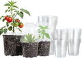 36 Packs 5/4/3.5 Inch Clear Nursery Pots by Bluepro