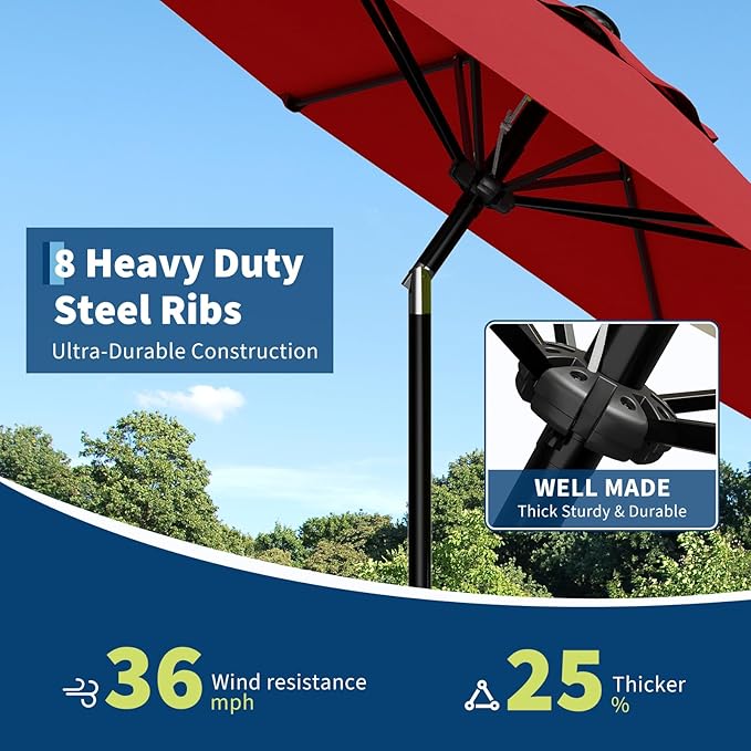 Garvee 10FT Patio Umbrella - Image 6