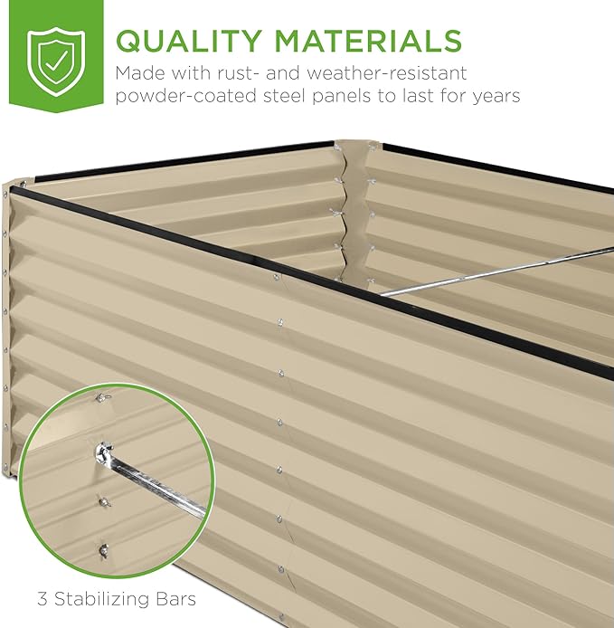 Best Choice Products 8x4x2ft Outdoor Metal Raised Garden Bed, Deep Root Planter - Image 6