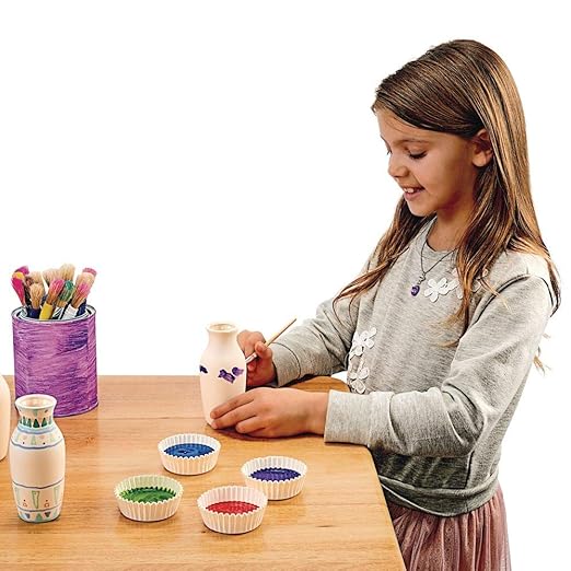 Colorations Decorative Ceramic Vases, Unfinished, Coated Inside, Ready to - Image 7