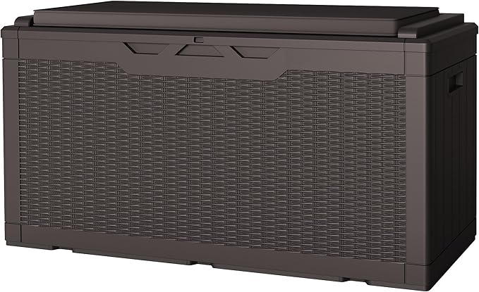 JUMMICO 100 Gallon Resin Deck Box by JUMMICO