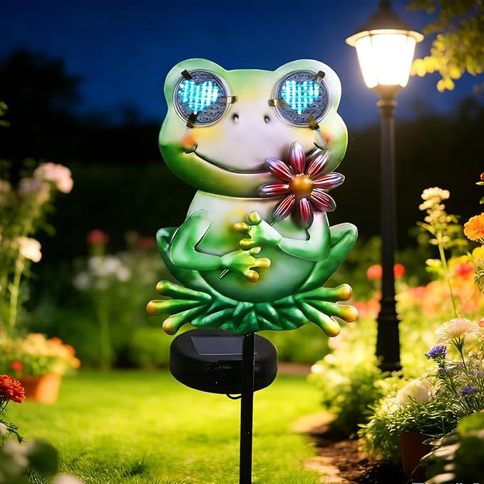 Solar Frog Garden Stake 39.3inch by YHSOLAR
