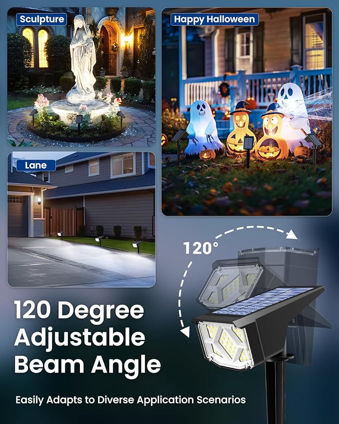 Solar Spot Lights Outdoor, Solar Lights Outdoor Waterproof IP65, Compact Design - Image 4