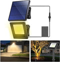 Solar Lights Outdoor Solar Flood Dusk to Dawn Lights 4400mAh 3000K Warm White by Lightonight