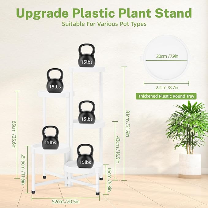 iDavosic.ly 5 Tier Folding Plant Stand Indoor Outdoor - Image 5