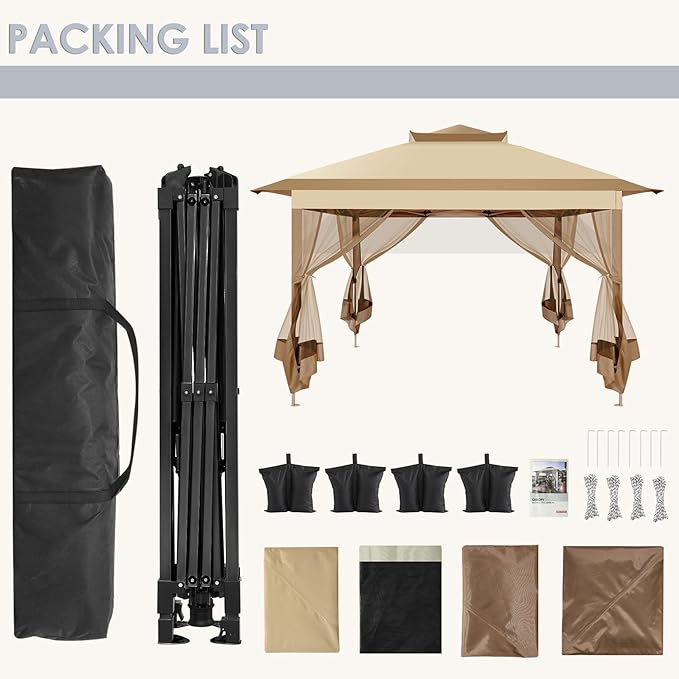 COBIZI 11x11 FT Pop up Gazebo Canopy Tent - Image 8