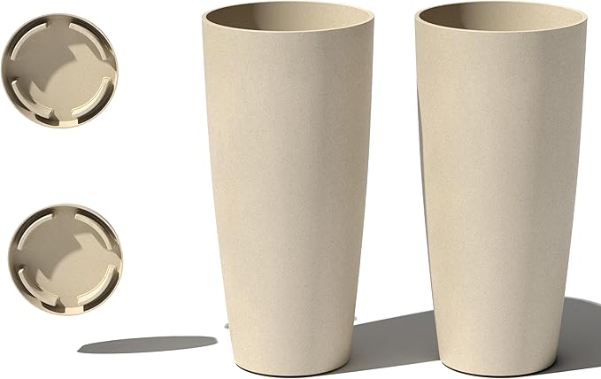 Veradek Vega Round Tall Planter Pots by VeradekOutdoor