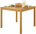 Tangkula 36" Square Outdoor Dining Table, Acacia Wood 4-Person Patio Dining by TANGKULA