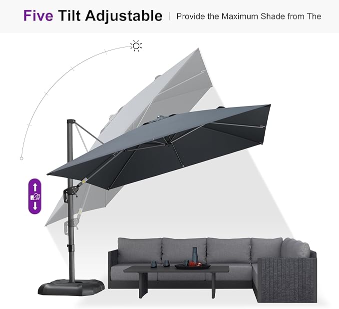 PURPLE LEAF Patio Umbrella - Image 8