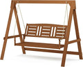 Furinno Tioman Hardwood Patio / Garden / Outdoor Large Porch Swing, 3 Seater by Furinno-FitsYourSpaceFitsYourBudget