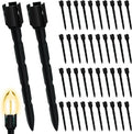 60 Pcs 7.5 Inch Christmas Light Stakes, Christmas Yard Stakes by Unknown