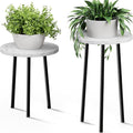 Plant Stand Indoor Tall: Corner Wood Plant Stand 2 Pack Mid Century Modern Decor by SAKSUNFORYOU