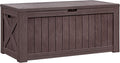Flamaker Resin Deck Box 120 Gallon Waterproof Large Outdoor Indoor Storage Box by Flamaker
