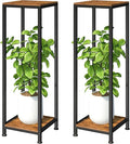 2-Pack Plant Stand Indoor, Modern Corner Flower Stand by Lilybud--lily