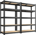 REIBII 2400LBS Garage Shelving Heavy Duty 5 Tier Storage Shelves Adjustable by REIBII
