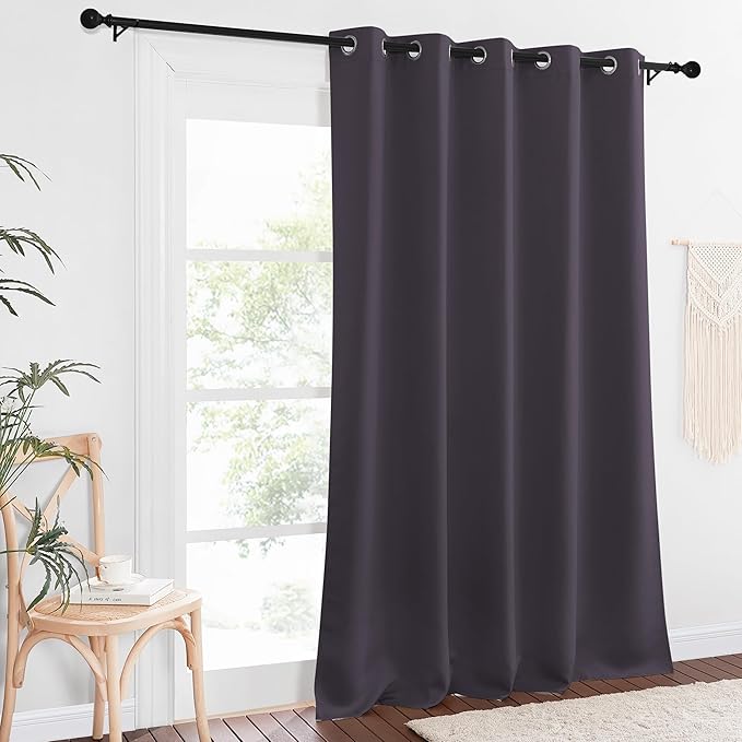 NICETOWN Sliding Door Window Treatment Blackout Patio Door Curtain Panels - Image 7