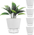 2024 Upgraded 5 Pack 6-Inch Self-Watering Planter Pots by HYNZ