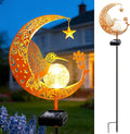 ZNYCYE Solar Lights Outdoor Decorative Moon Hummingbird Solar Stake Lights by ZNYCYE