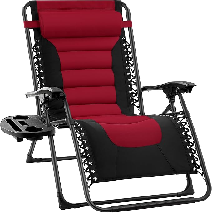 Best Choice Products Oversized Padded Zero Gravity Chair, Folding Outdoor Patio by BestChoiceProducts