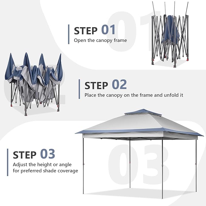 GDY 11x11 Pop Up Canopy Tent, Outdoor Canopy - Image 3