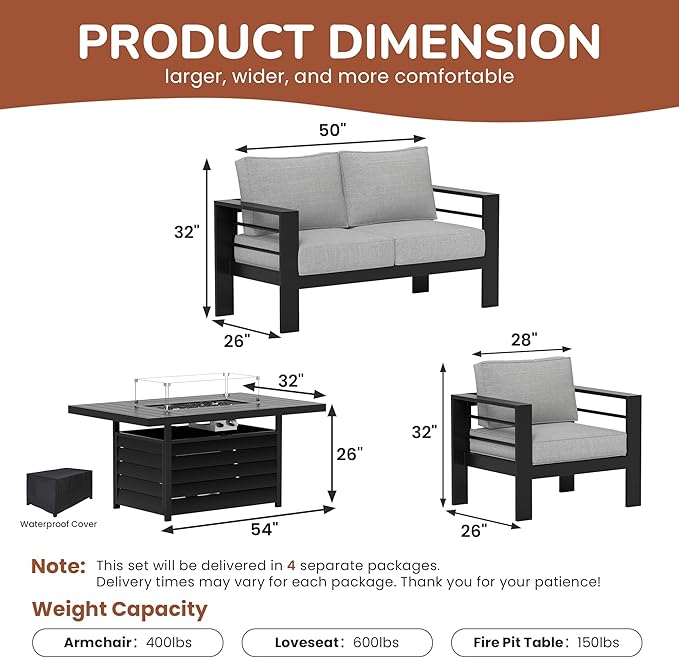 Solaste Aluminum Patio Furniture Set - Image 3
