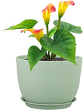 12 inch Big Plant Pots, Plastic Planters by Meowell