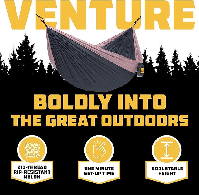Wise Owl Outfitters Camping Hammock – 500lbs Portable Hammock - Image 3
