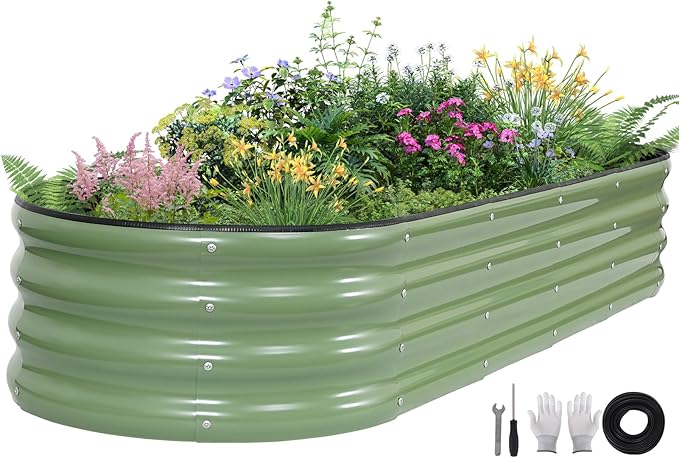 Galvanized Raised Garden Bed by BIRDSINYARD