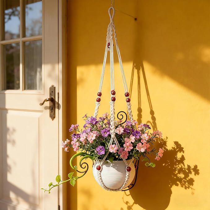 35 Inch Macrame Plant Hanger, Large - Image 8